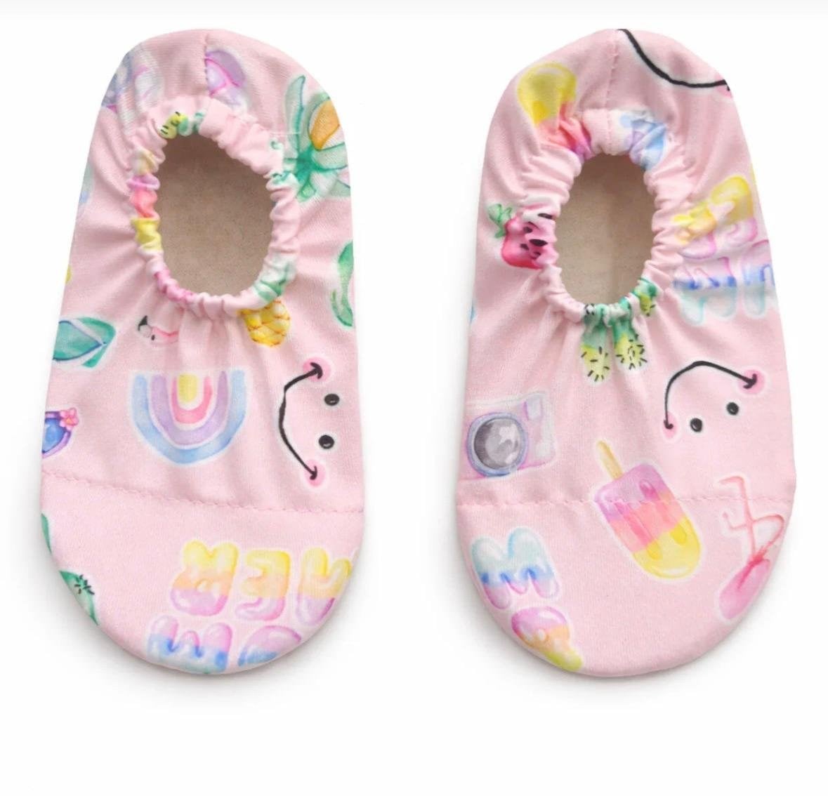 Cg Kids Summer Baskılı Deniz Ayakkabısı – Kaydırmaz Tabanlı Havuz & Plaj Süper Kalite