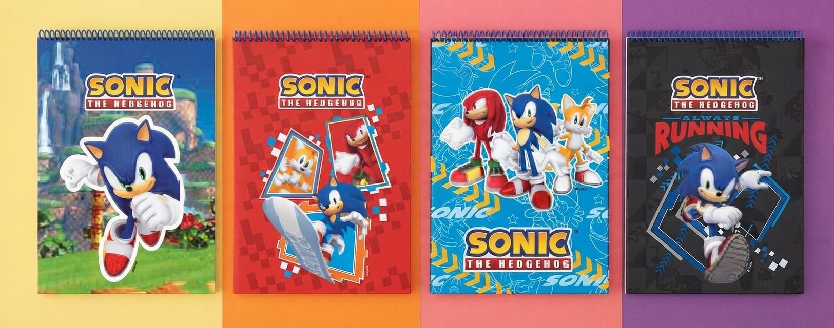 Sonic The Hedgehog A7 Üstten Spiralli Bloknot Notluk Defter İster 1 Adet İster 2 Adet İster 3 Adet Alabilirsiniz