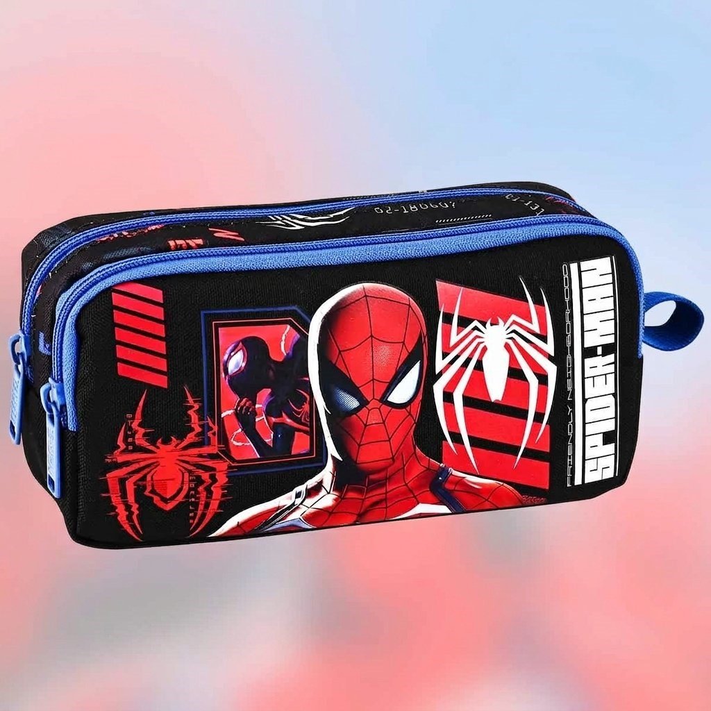 SPIDERMAN Örümcek Adam Collection Kalem Çantası Süper Kalite Siyah Mavi