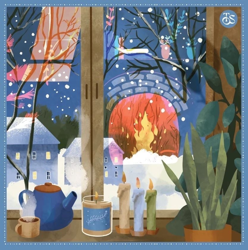 Hygge Fire Yün Fular