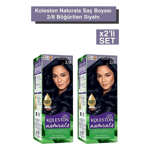 Naturals 2/8 Böğürtlen Siyah Saç Boyası x 2 adet