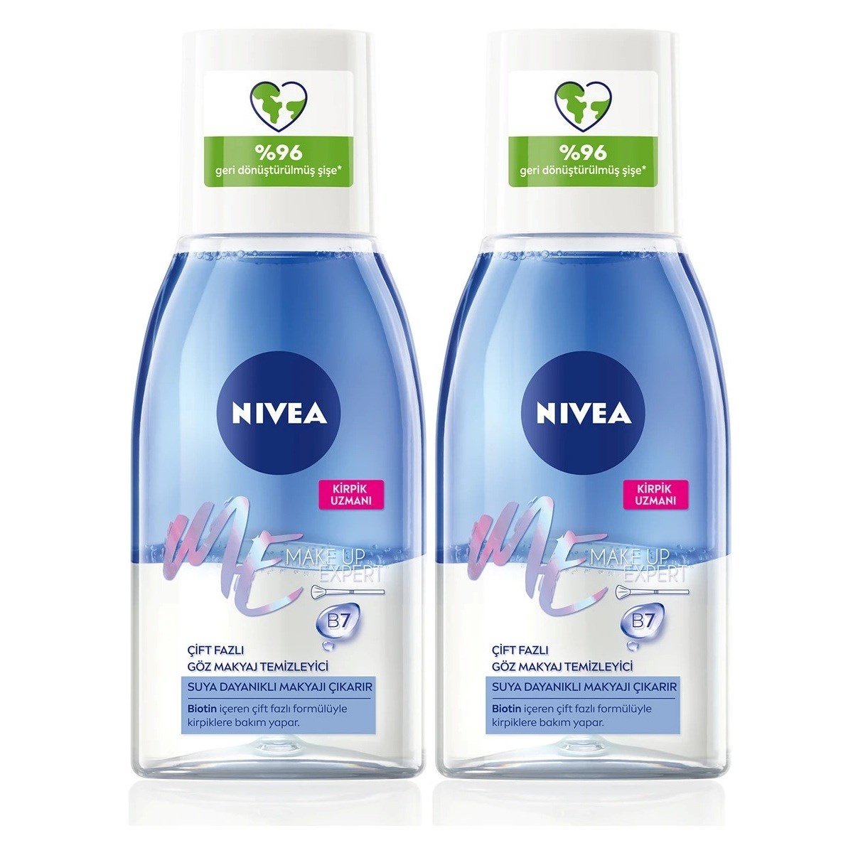Nivea Make Up Expert Çift Fazlı Göz Makyaj Temizleyici 125 ml x 2 adet