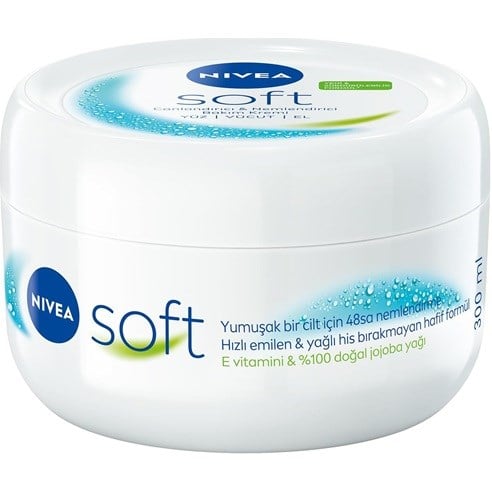 Nivea Soft Krem, 200 ml, Nemlendirici Bakım Kremi