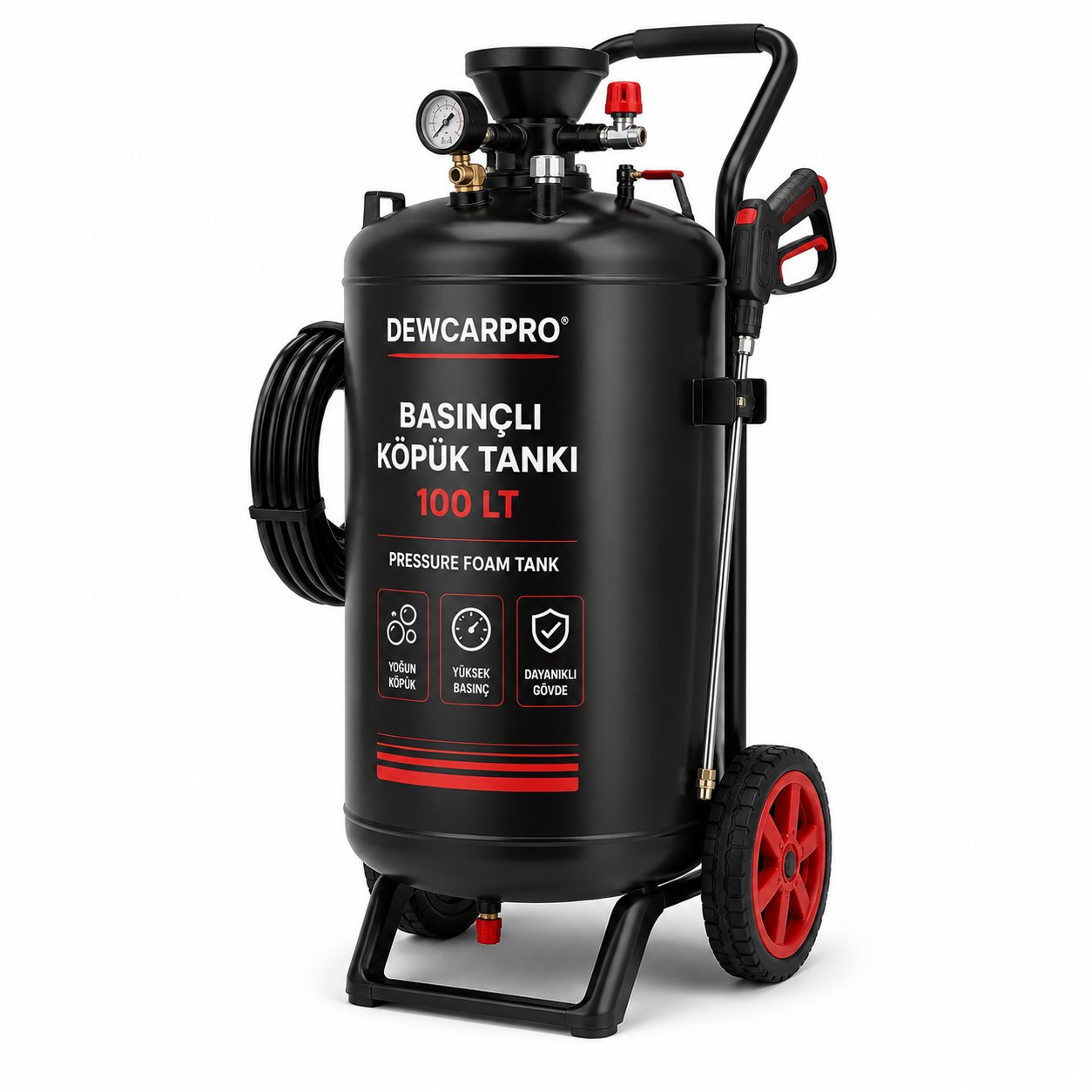 BASIÇLI KÖPÜK TANKI 100 LT