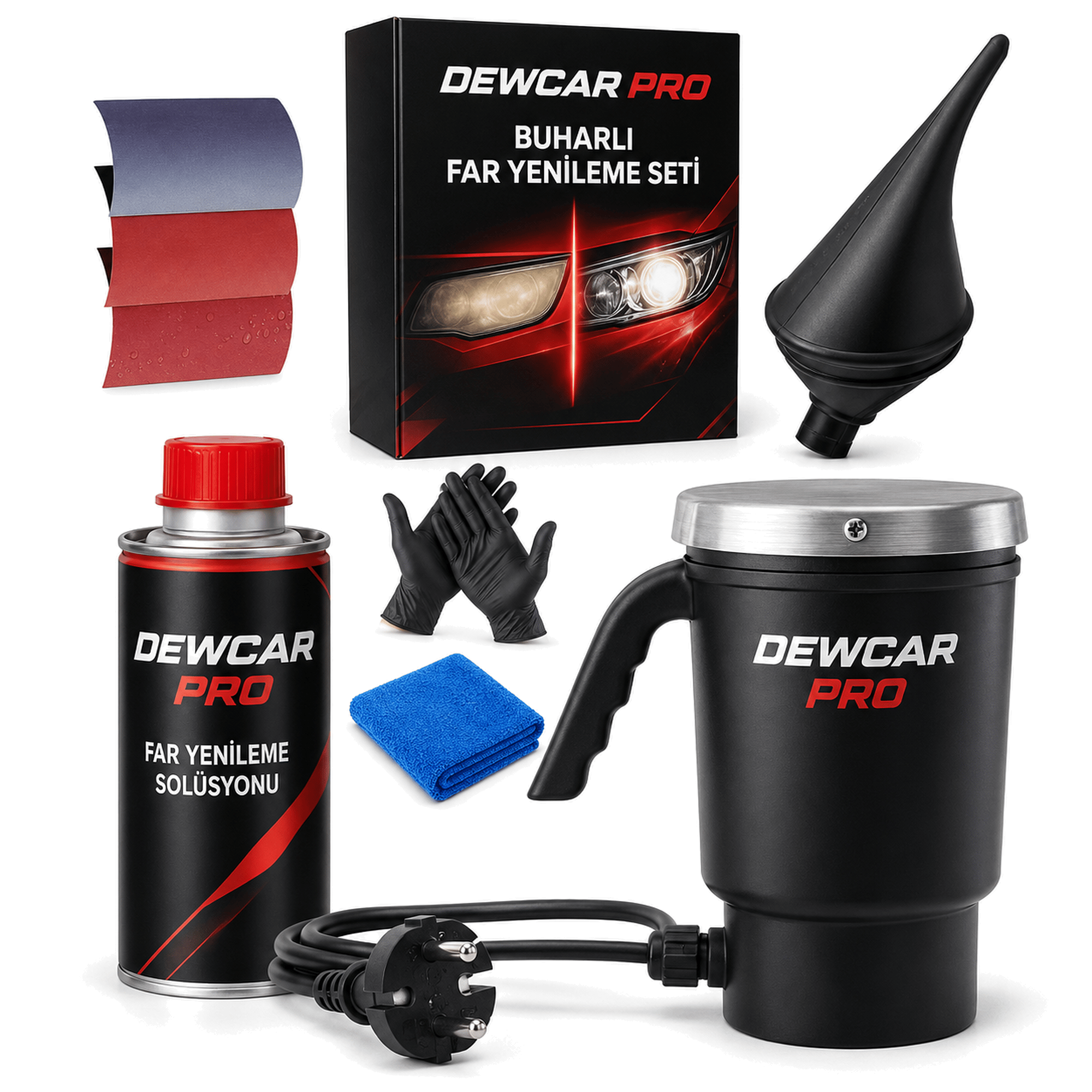 DEWCAR PRO | FAR TEMİZLEME KİTİ