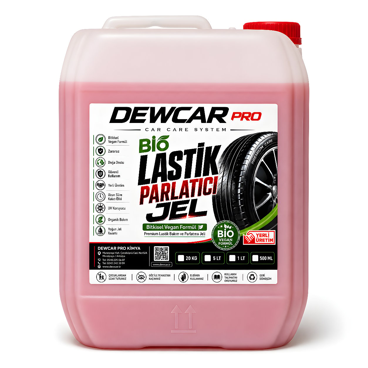 DEWCAR PRO | Premium Oto Bakım ve Koruma ÜrünleriLASTİK PARLATICI JEL 20 KG