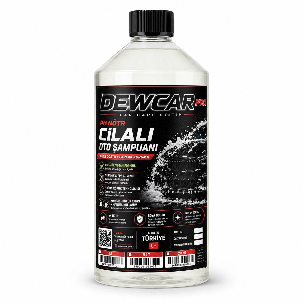 DEWCAR PRO |iNÖTR CİLALI OTO ŞAMPUANI 1 LİTRE