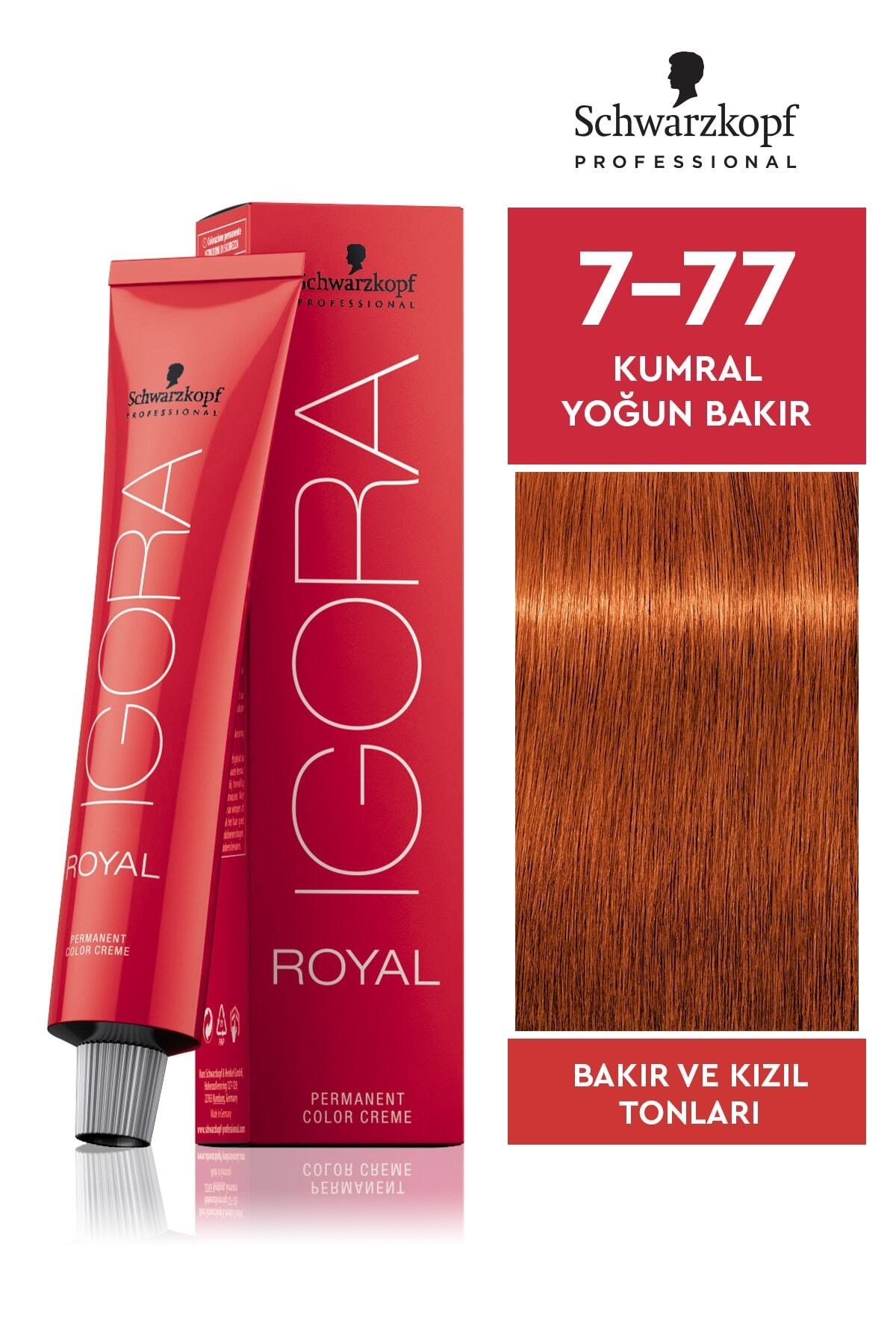 Schwarzkopf Igora Royal 7.77 Kumral Yoğun Bakır 60 ml