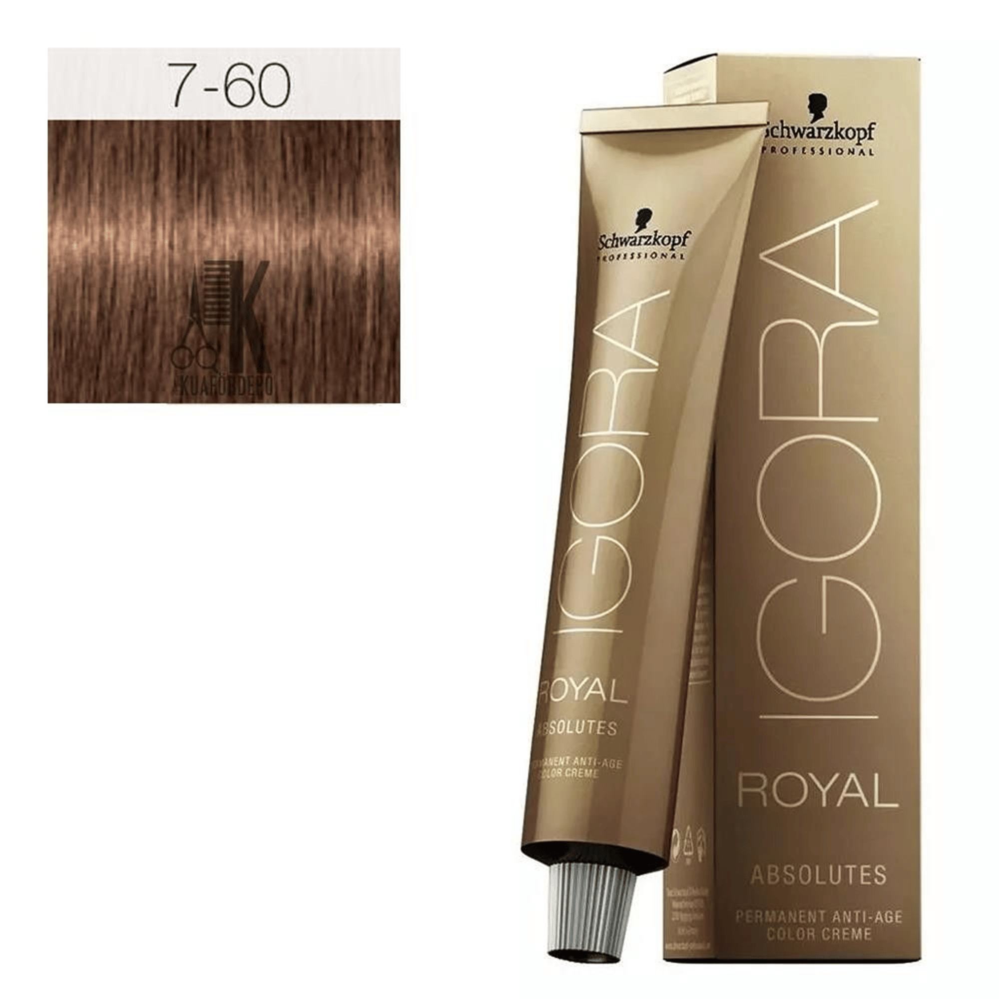 Schwarzkopf Igora Royal Saç Boyası Absolutes 7.60 Kumral Doğal Kestane 60 ml