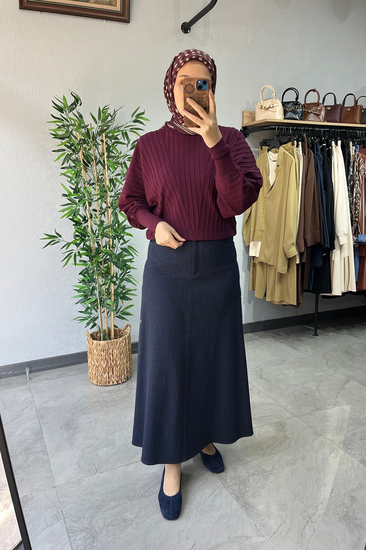 Sentez Rovia Jean  Etek Blue