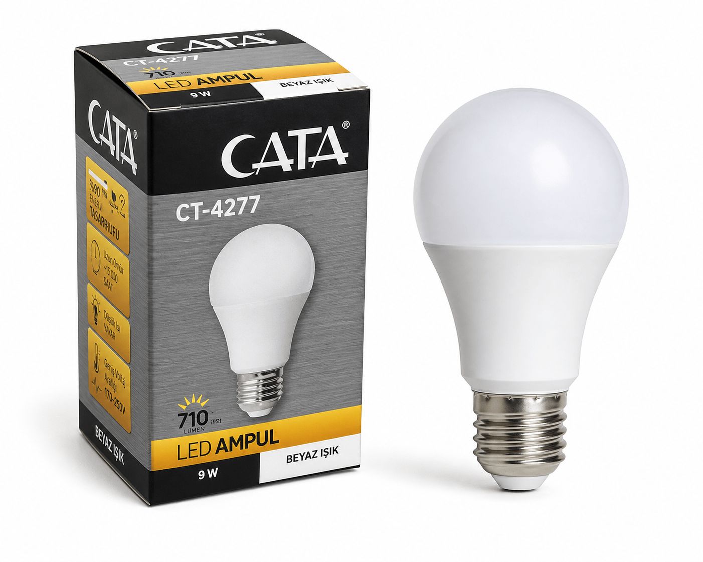 Cata CT-4277 LED Ampul 9W E27 3200K / 6400K