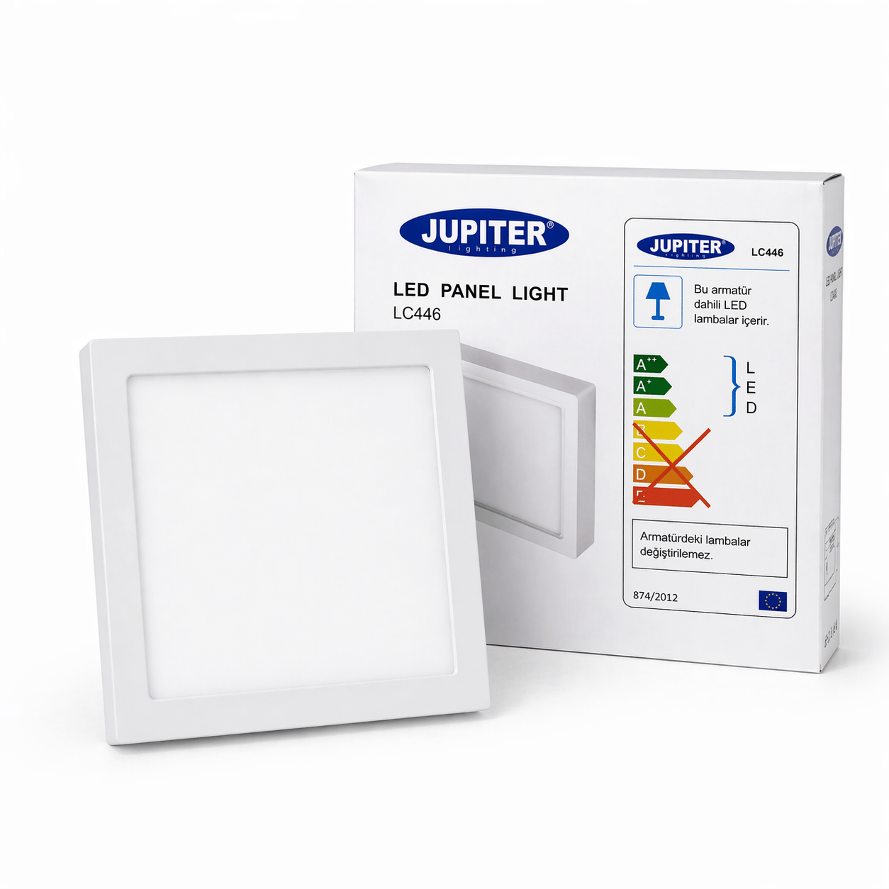 JUPITER LC446 N LED Panel 24W 4000K Kare Sıva Üstü