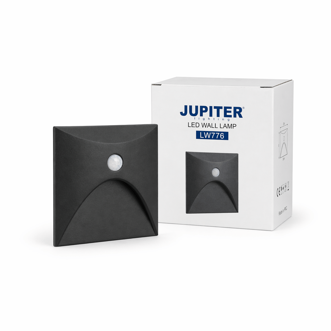JUPITER LW776 Sensörlü LED Duvar Armatürü 3W 3000K Antrasit