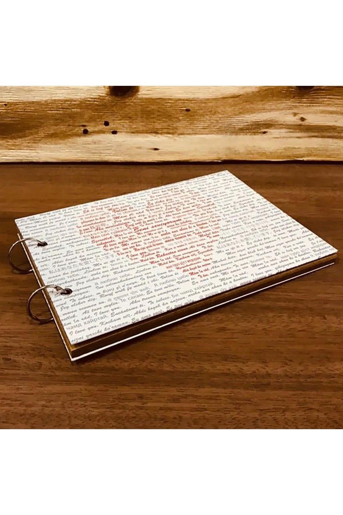 100 Dilde Seni Seviyorum Özel Tasarım Defter ve Fotoğraf Albümü