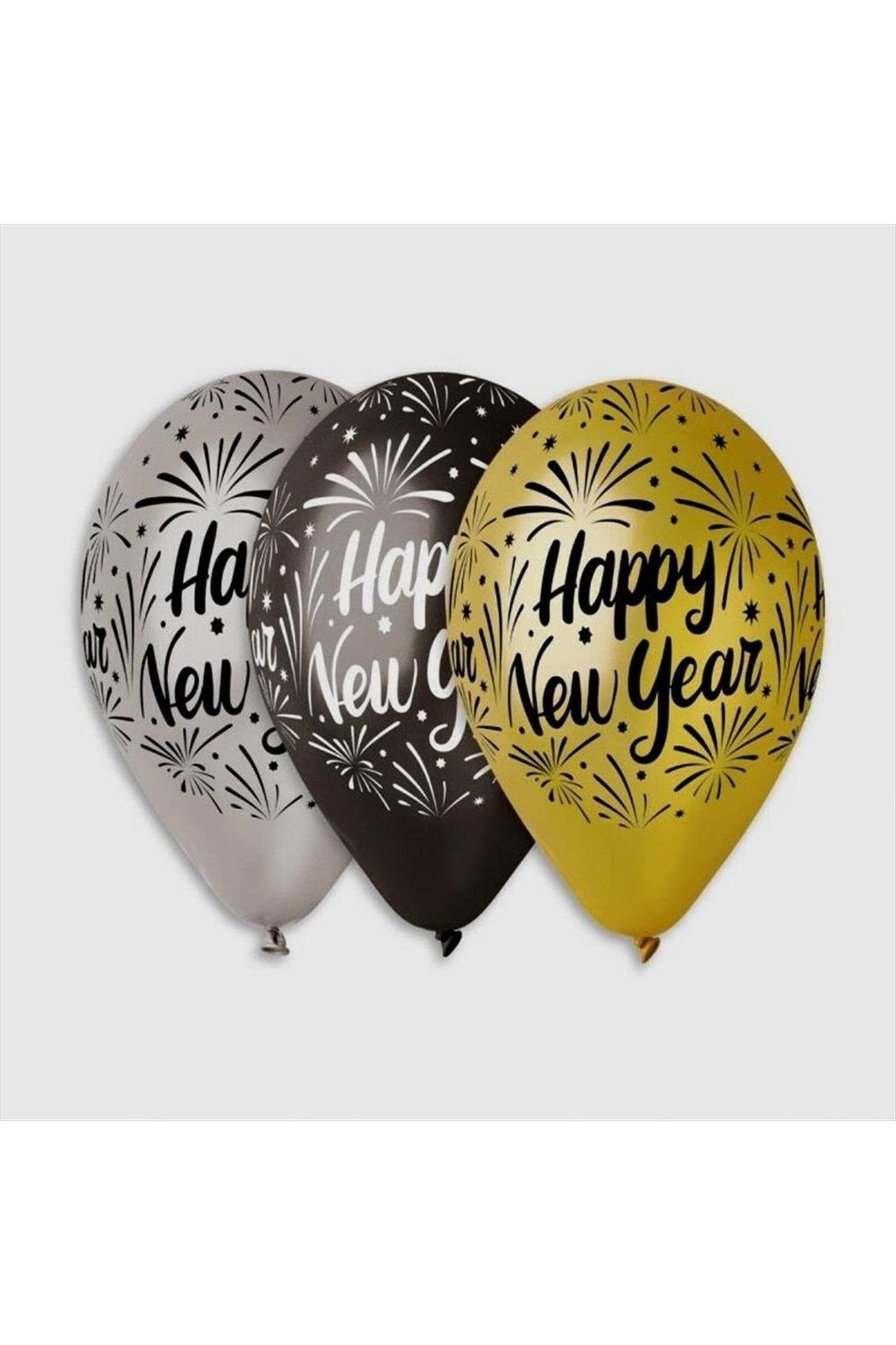 100'lü Happy New YearBaskılı Balon