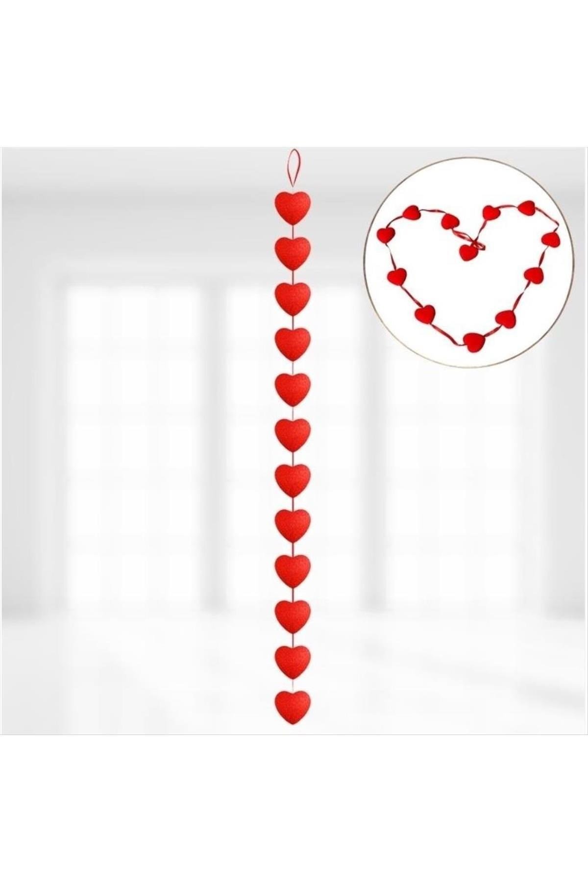12 Adet Kalp Figürlü Dekoratif Süs 6 cm