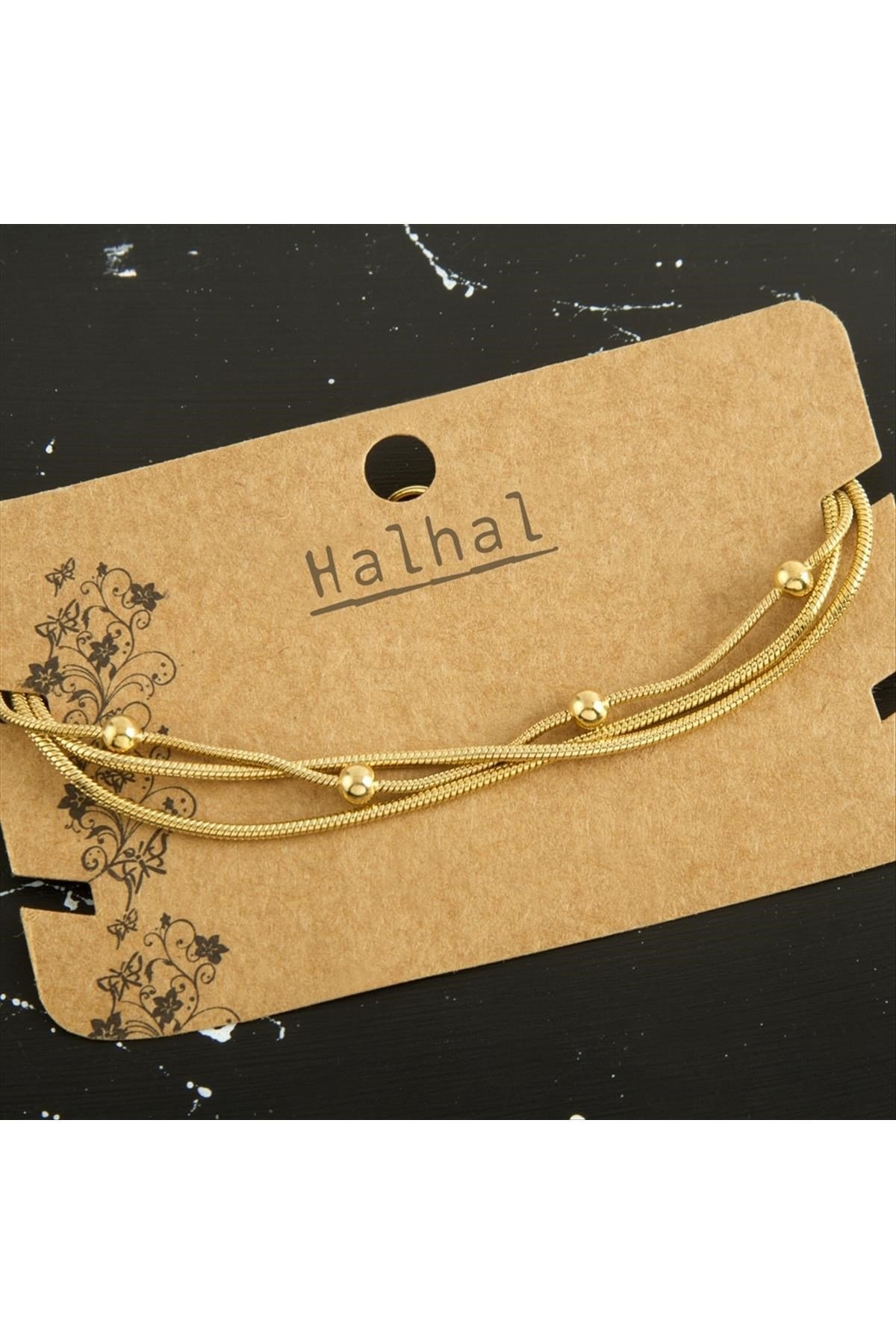 3 lü Top Zincir Çelik Halhal