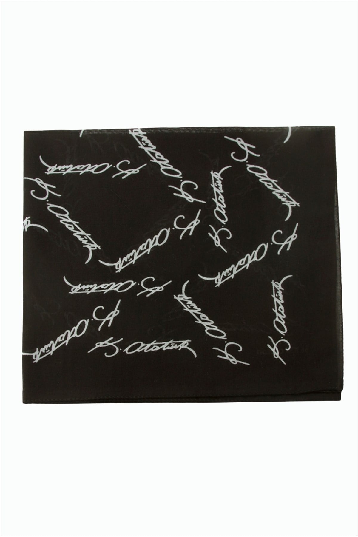 Atatürk İmzalı Desenli Bandana 50*50