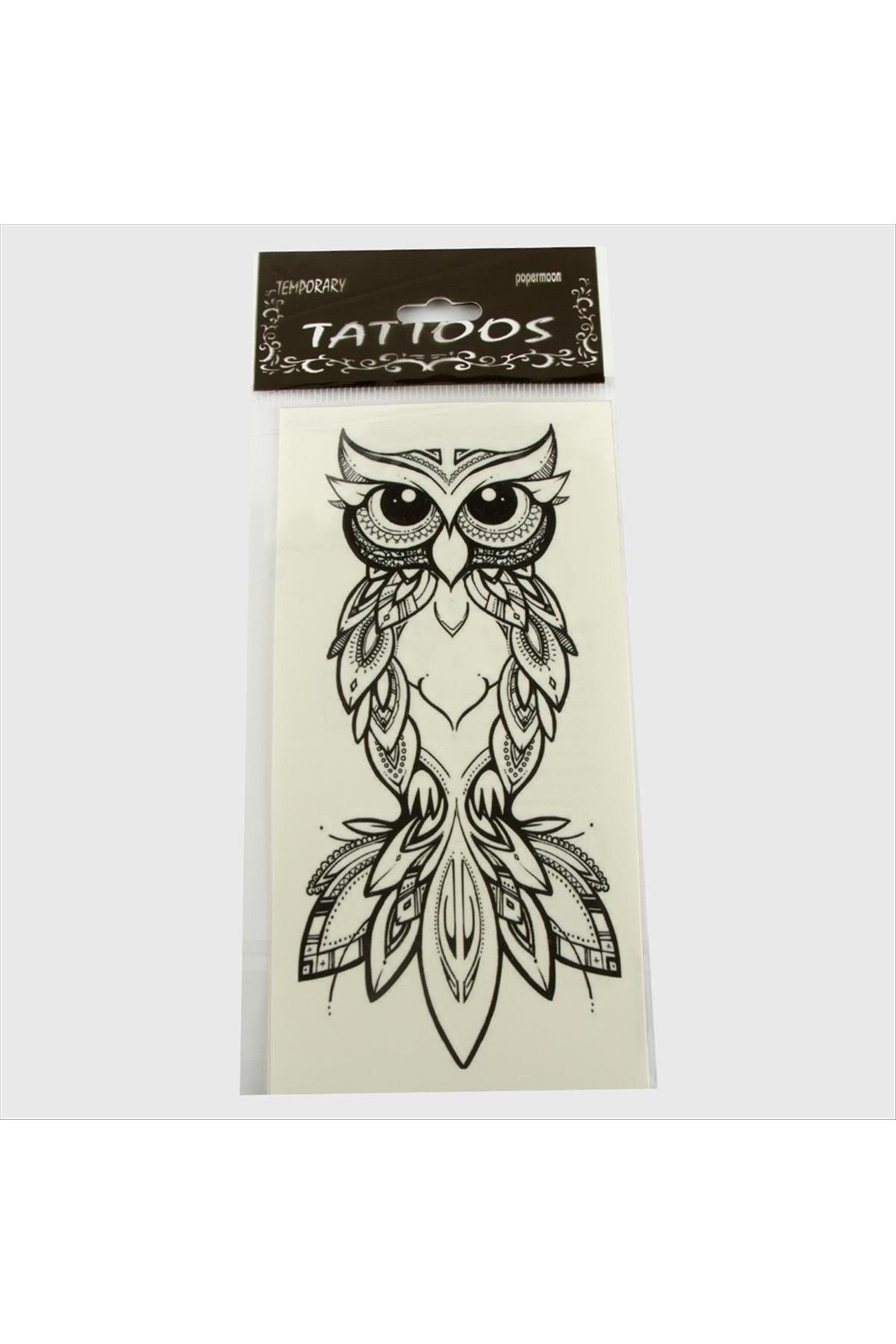 Baykuş Tattoo Dövme Sticker