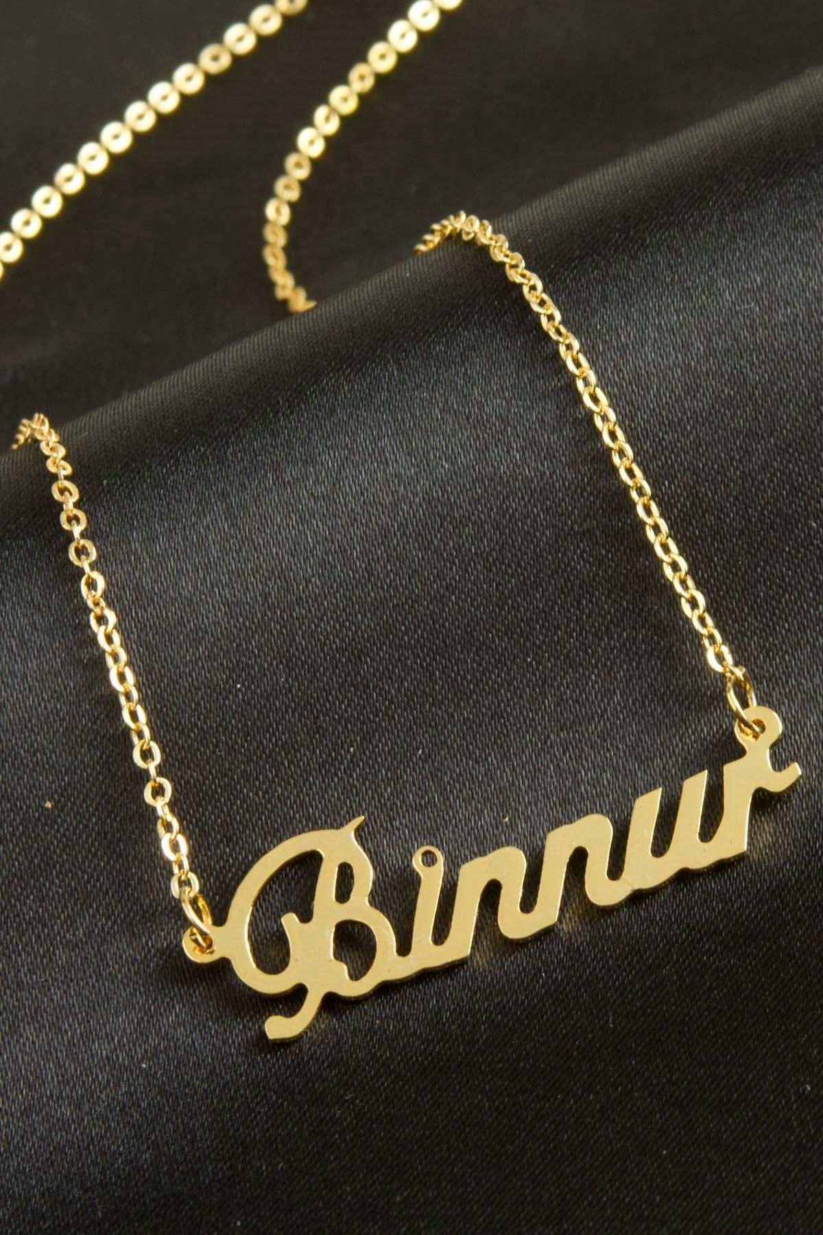 Binnur isimli kolye (Kişiye Özel)