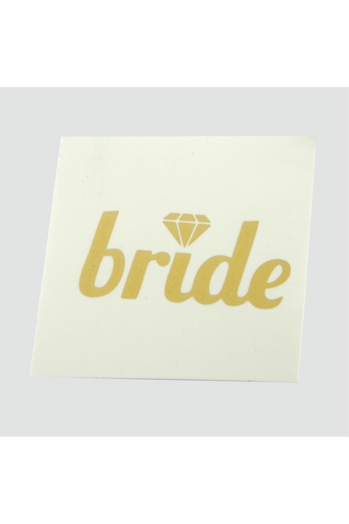 Bride Yazılı Dövme Sticker