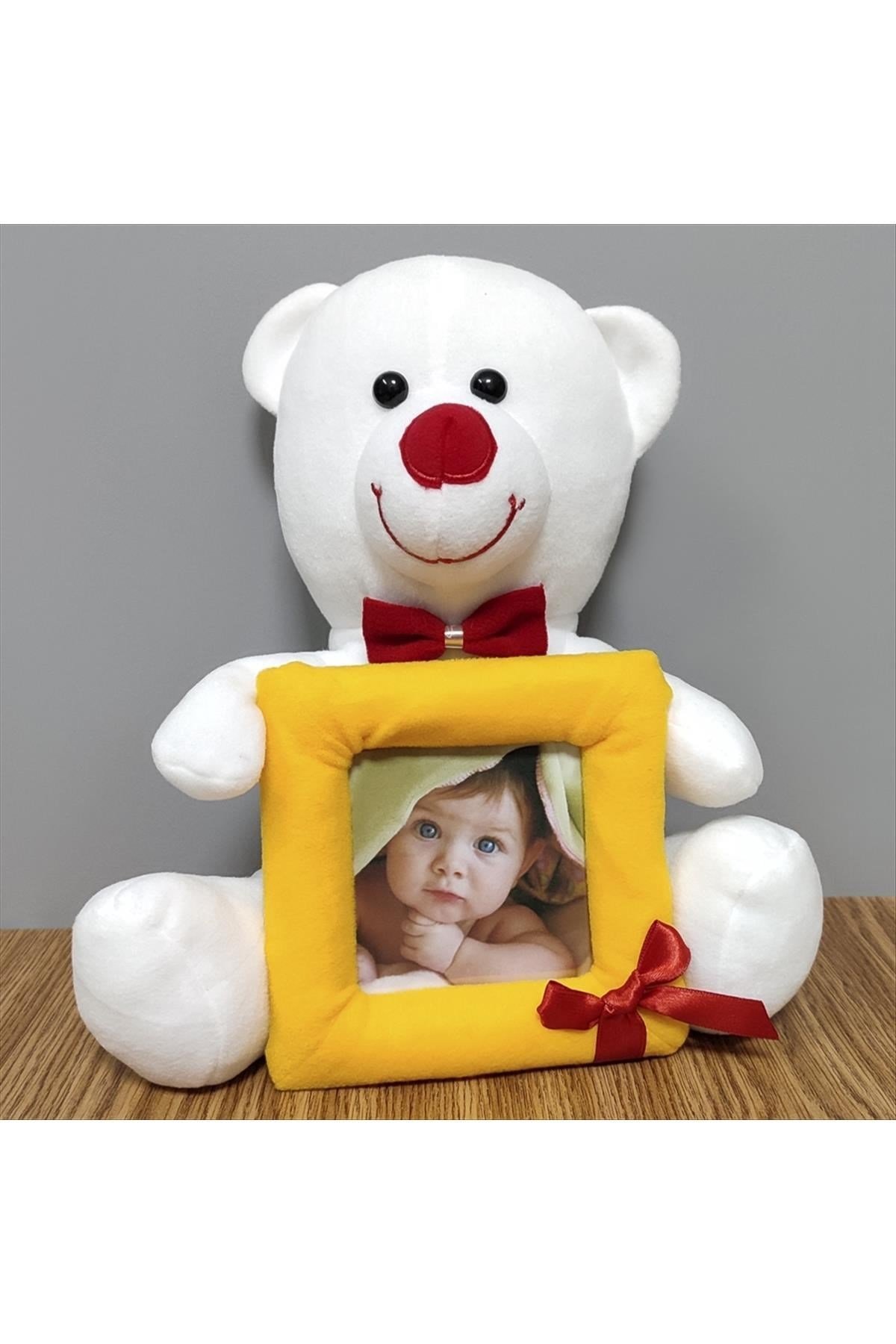 Çerçeveli Oturan Peluş Ayıcık 28 cm