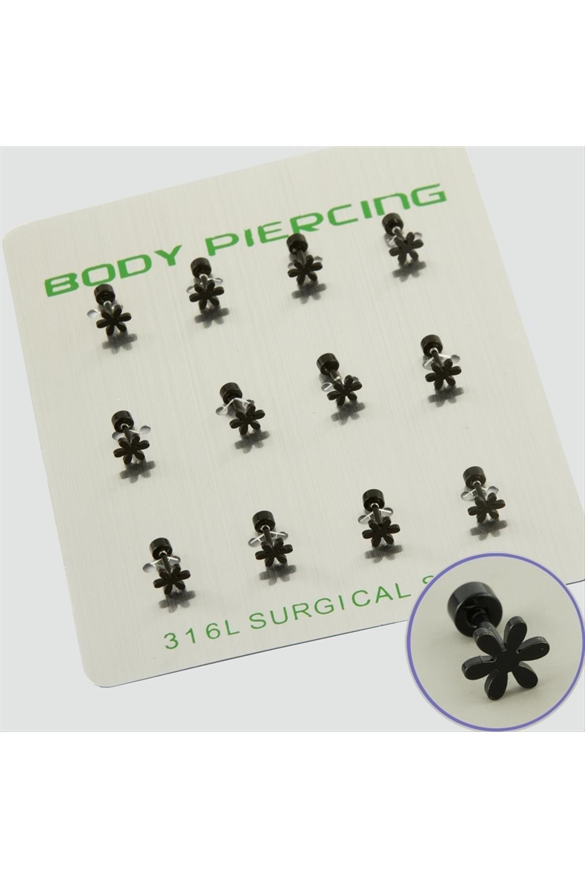 Çiçek Çelik Piercing 1 Adet