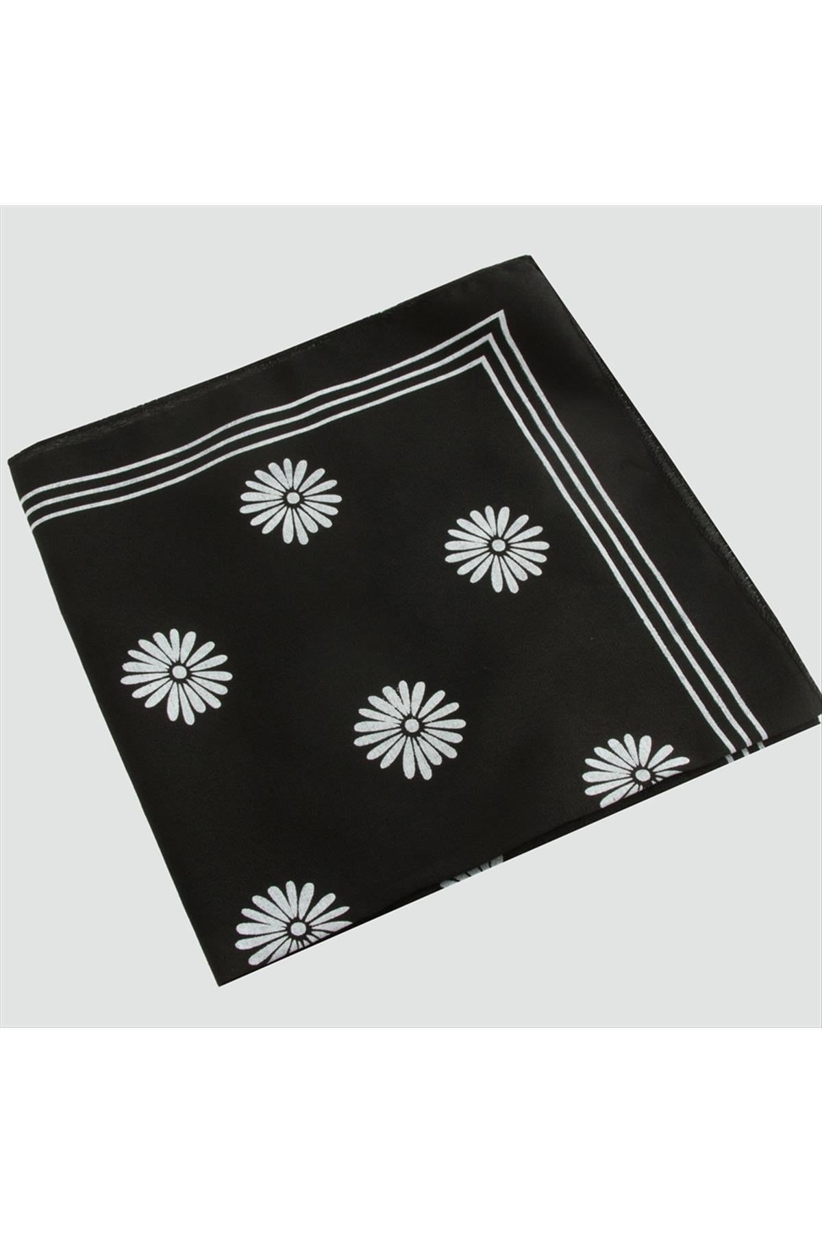 Çiçek Desenli Bandana 50*50