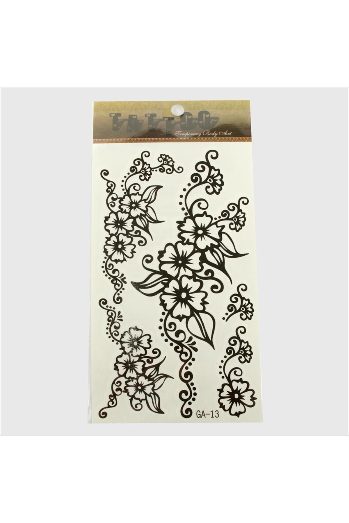 Çiçek Tattoo Dövme Stickerc