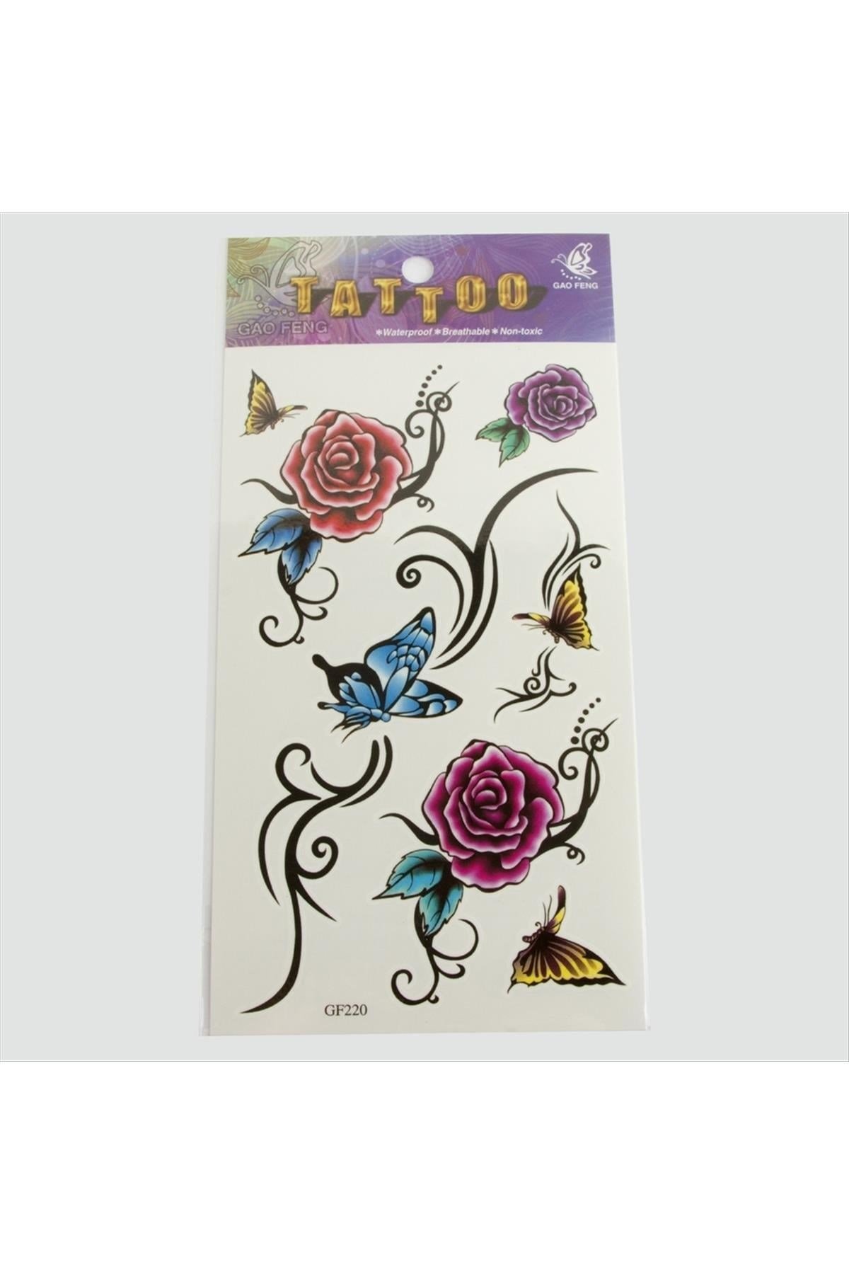 Gül Tattoo Dövme Sticker