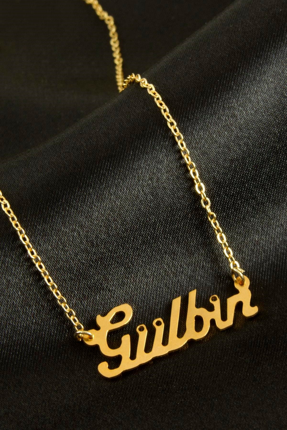 Gülbin İsimli Kolye (Kişiye Özel)