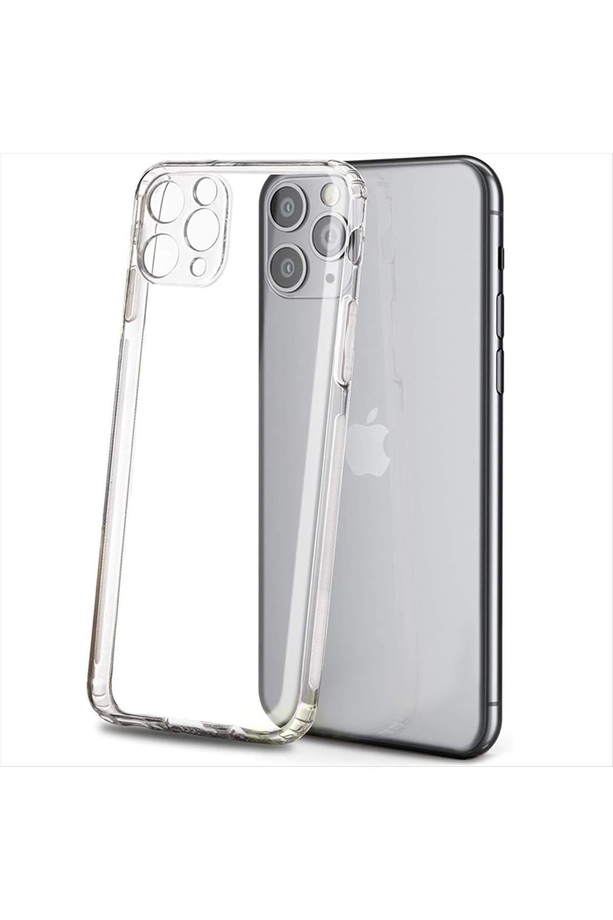 iPhone 11 Pro Max (6.5 inç) Şeffaf Silikon Kılıf