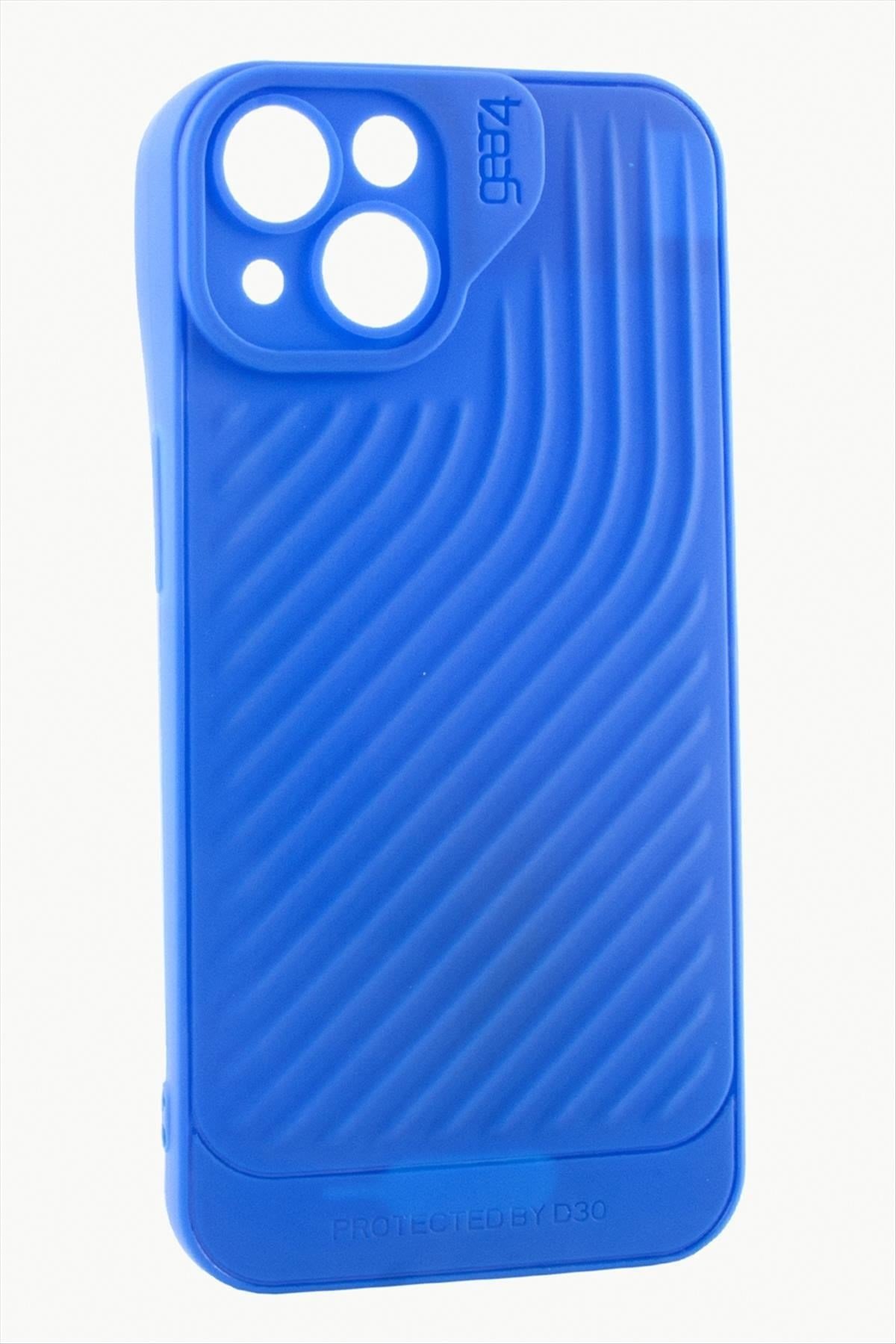 iPhone 15 6.1 Çizgili Lüx Gear Silikon Kılıf