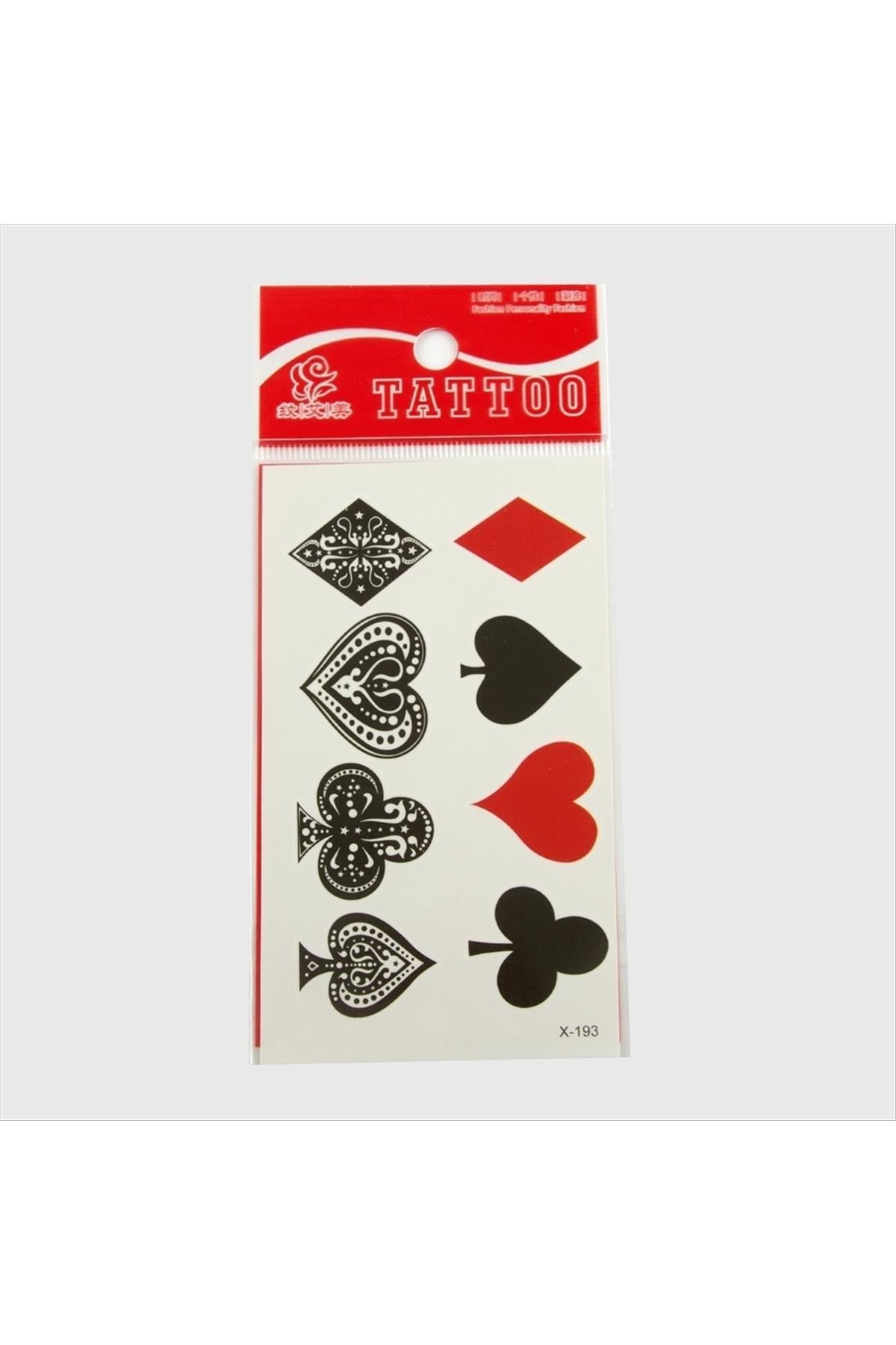 İskambil Tattoo Dövme Sticker Küçük