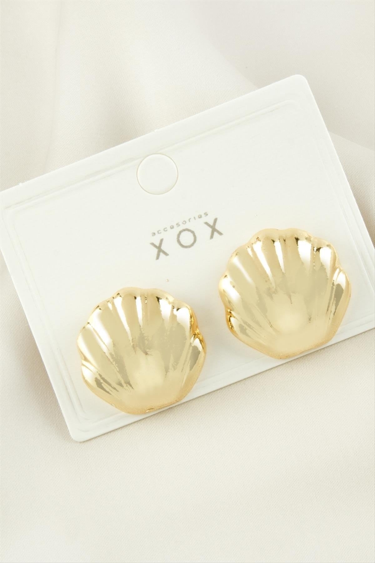 İstiridye Trend Metal Küpe