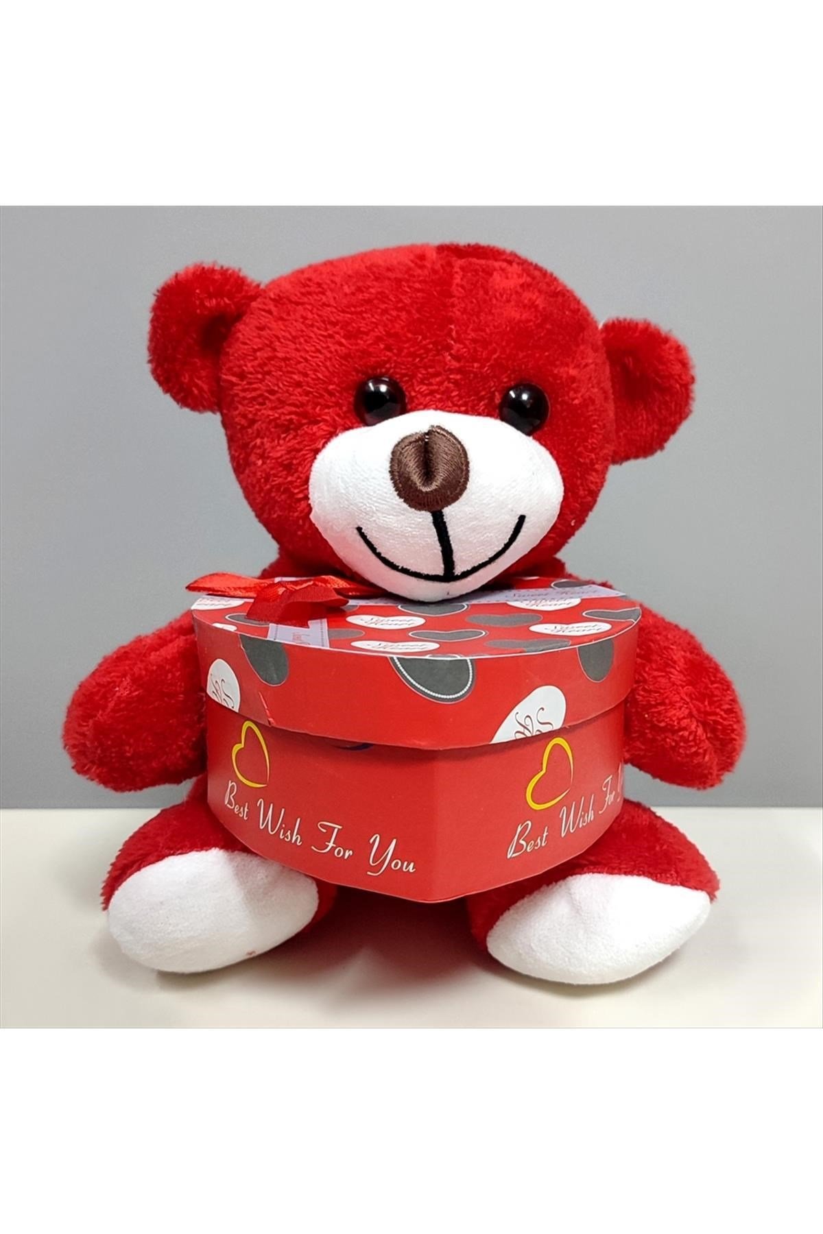 Kalp Kutulu Peluş Ayıcık