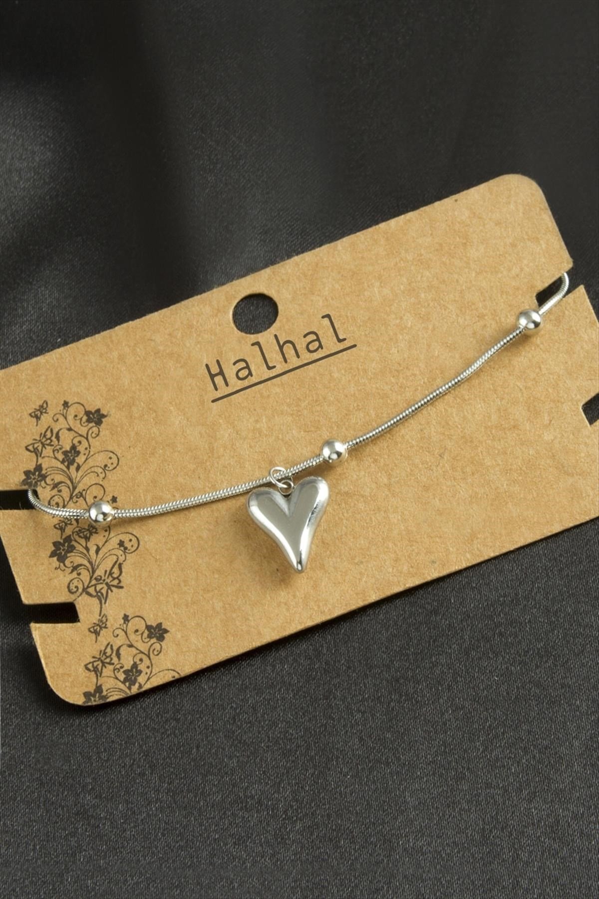 Kalp Lüks Çelik Halhal