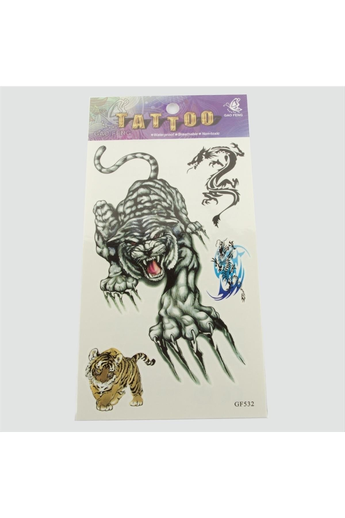 Kaplan Tattoo Dövme Sticker