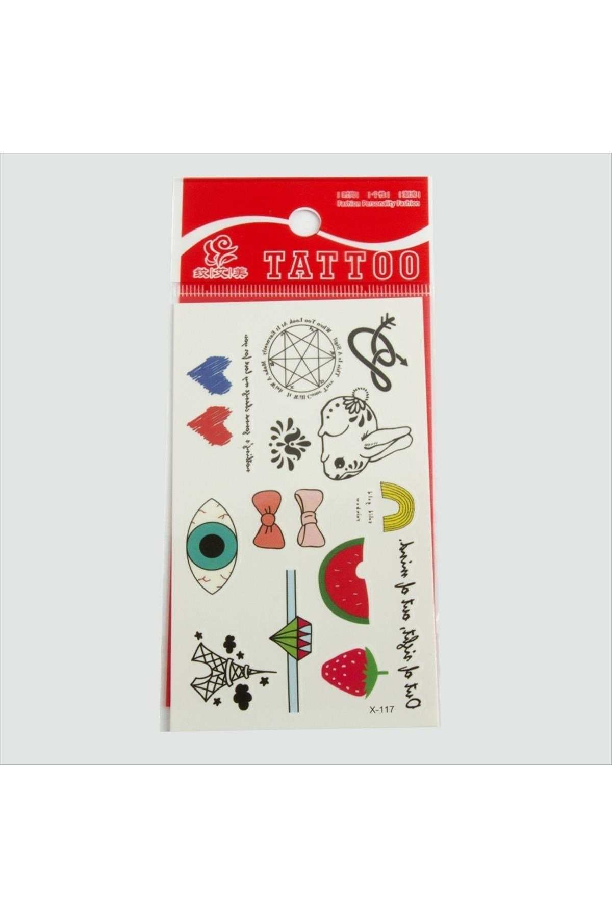 Karışık Tattoo Dövme Sticker Küçük