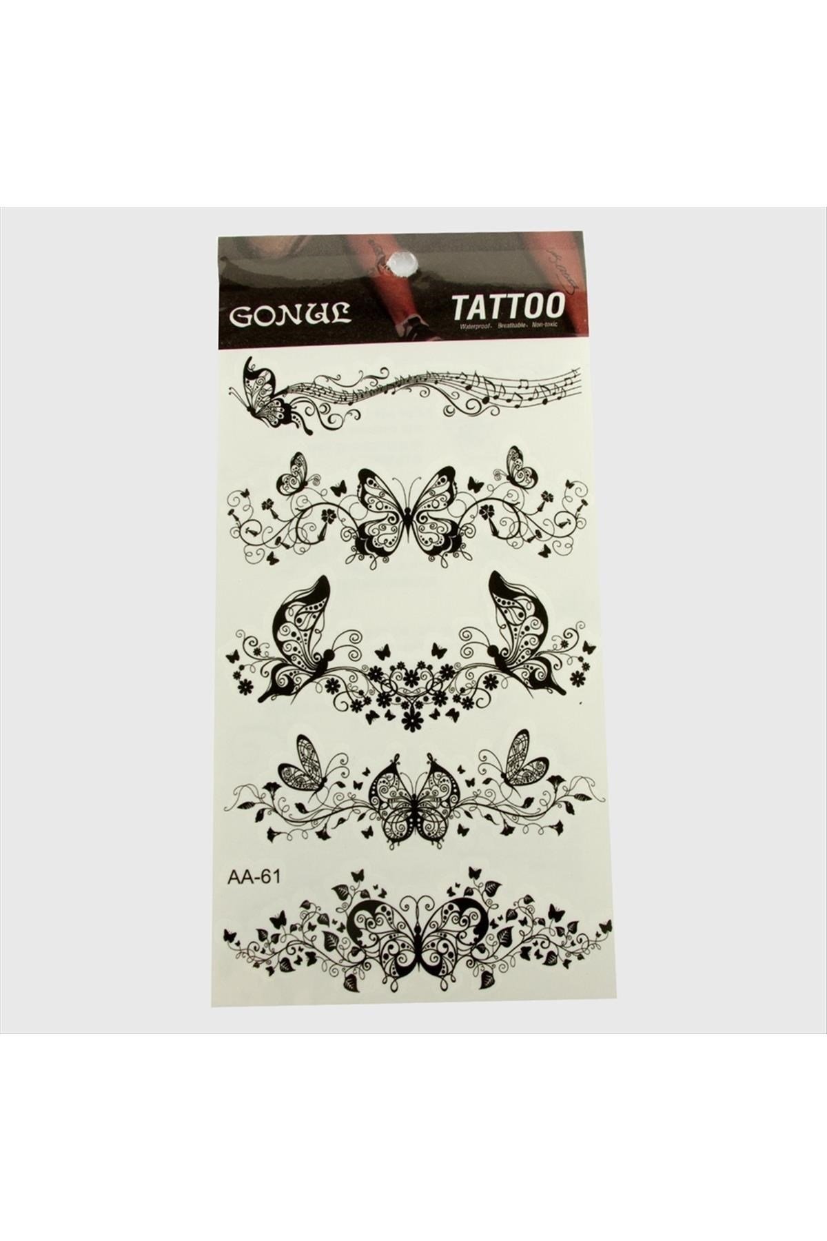 Kelebek Tattoo Dövme Sticker