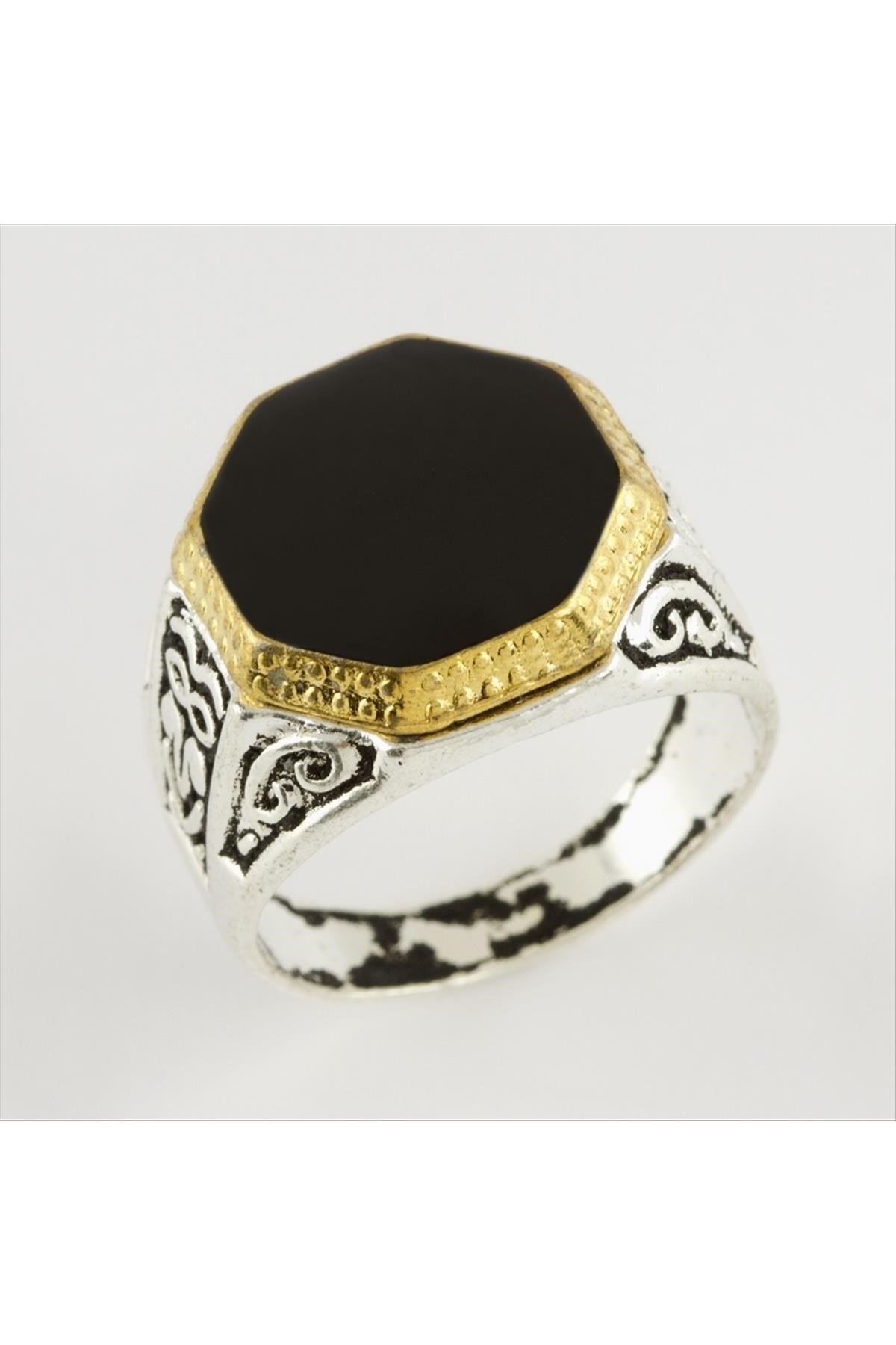 Köşeli Metal Erkek Yüzük