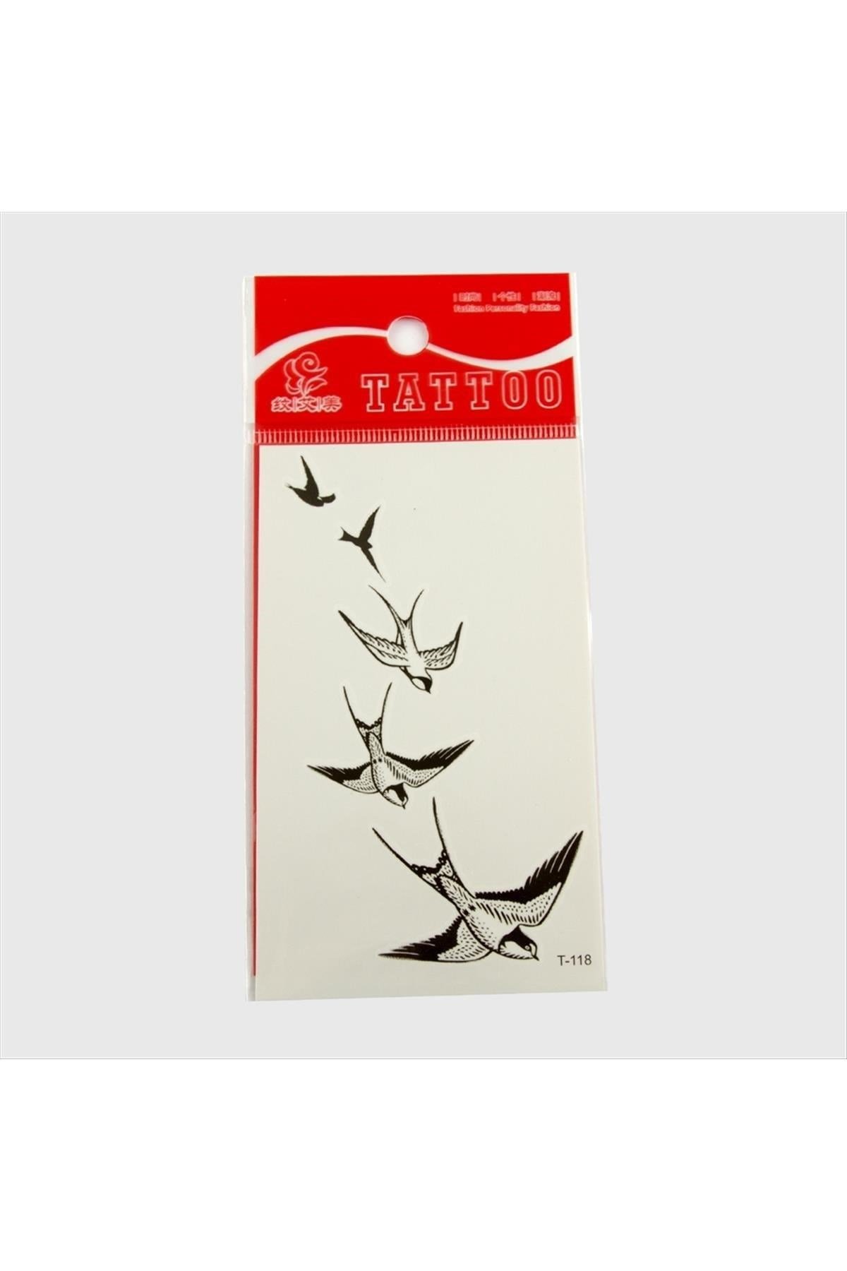 Kuş Tattoo Dövme Sticker Küçük