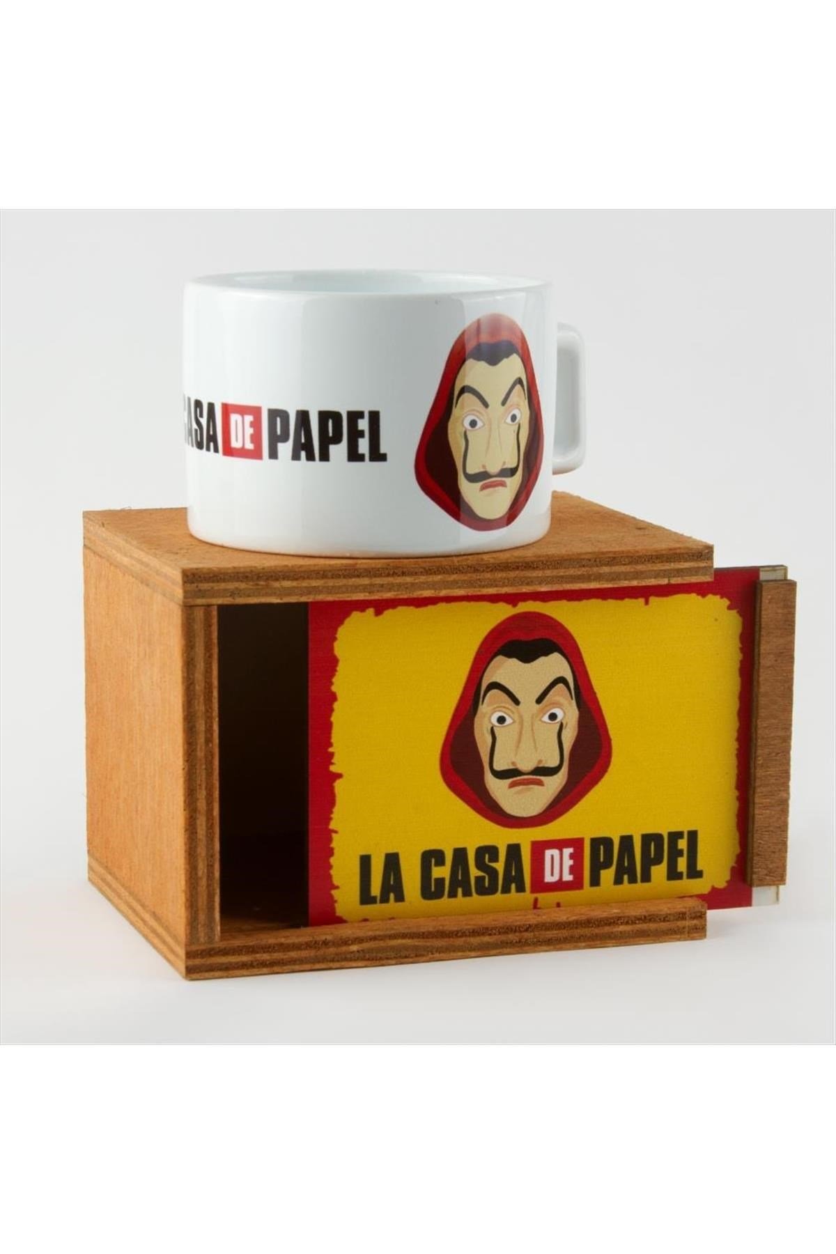 La Casa De Papel Figürlü Ahşap Kutulu Kupa