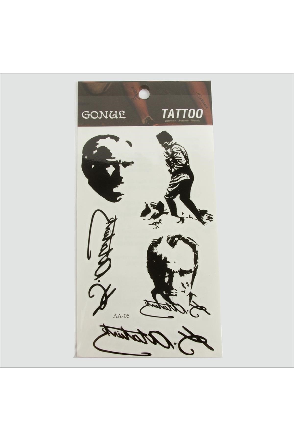 Mustafa Kemal Atatürk Tattoo Dövme Sticker