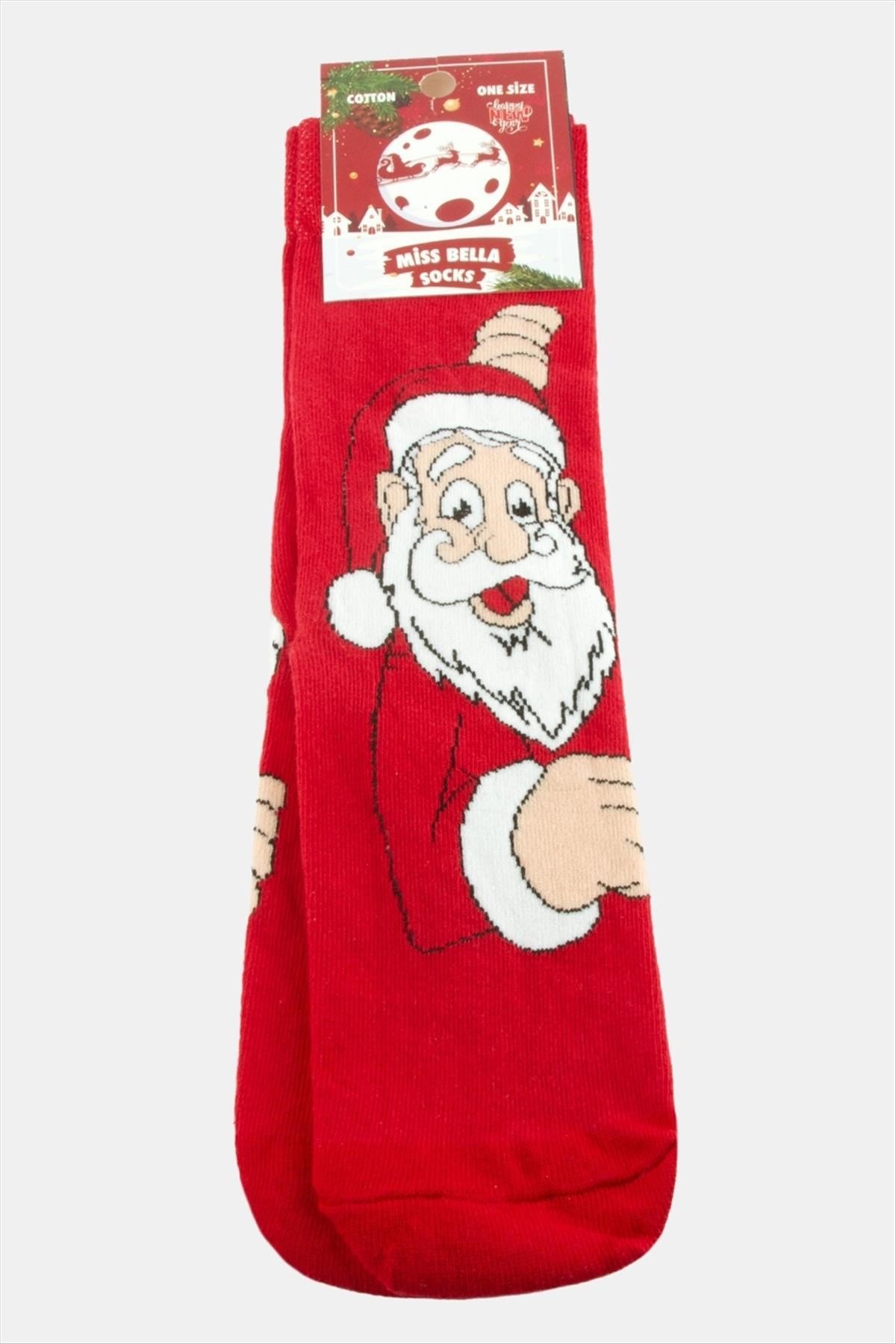 Noel Baba Yılbaşı Penye Çorap