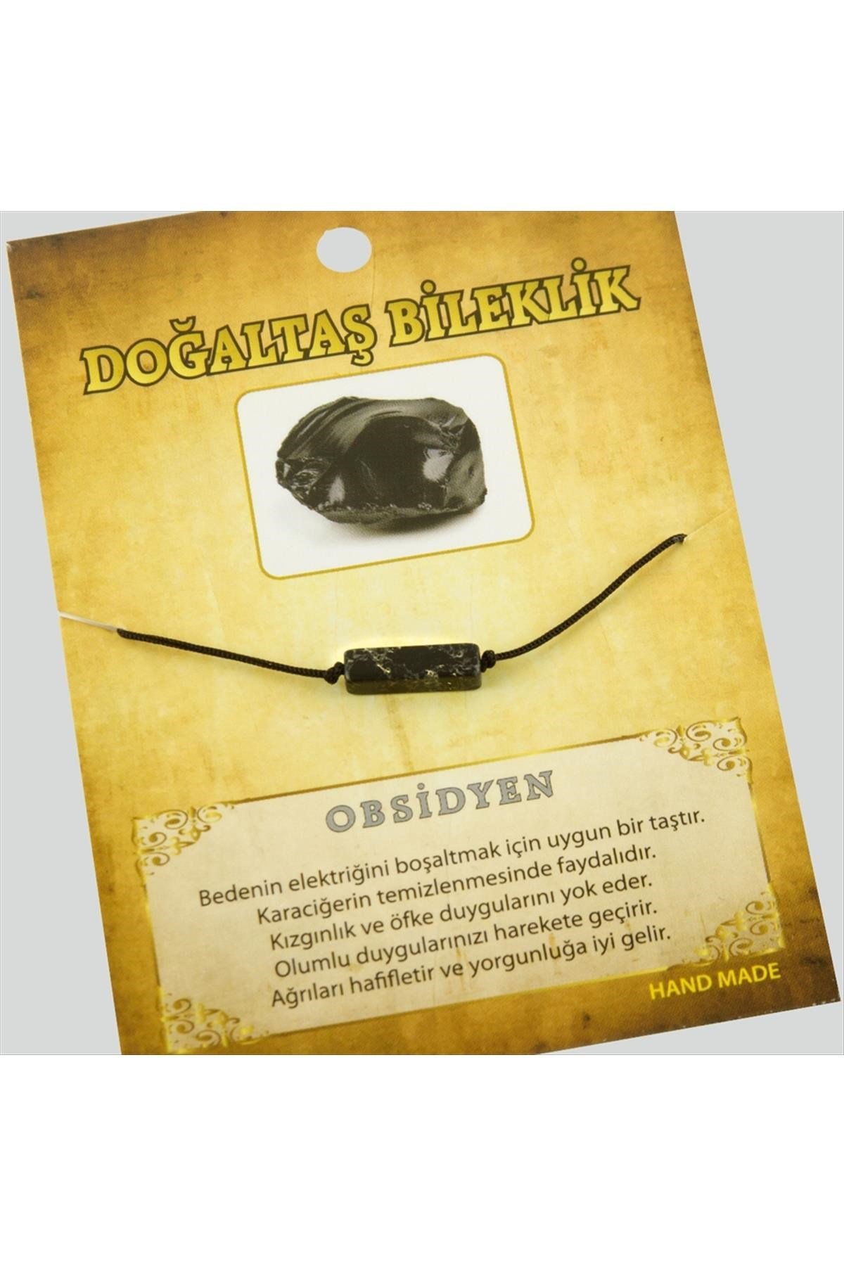 Obsidyen Doğaltaş Bileklik