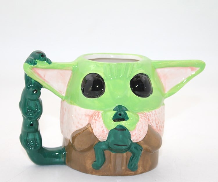 Porselen Baby Yoda Kupa Bardak