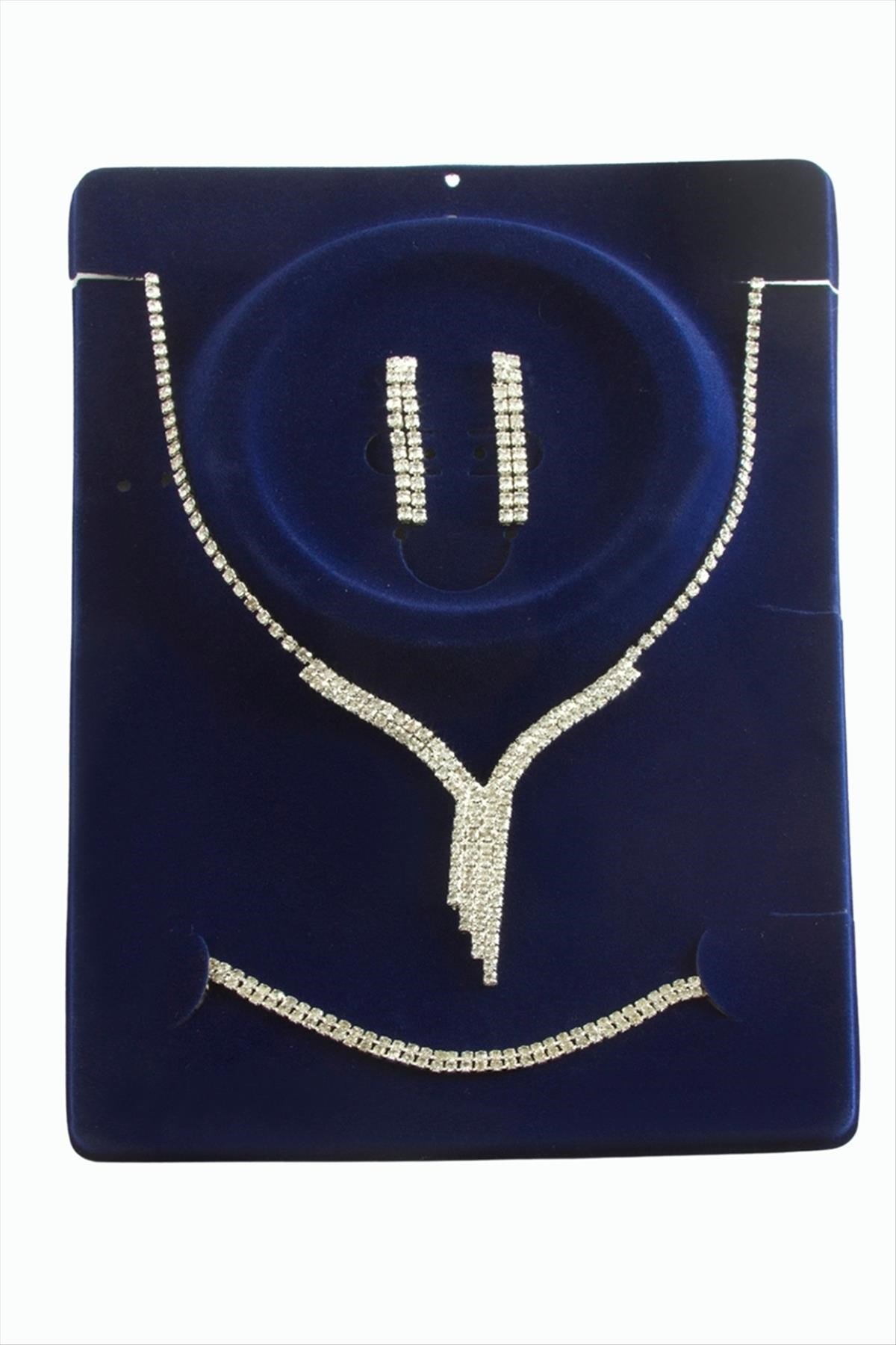 Taşlı Lüks Suyolu Set Kolye