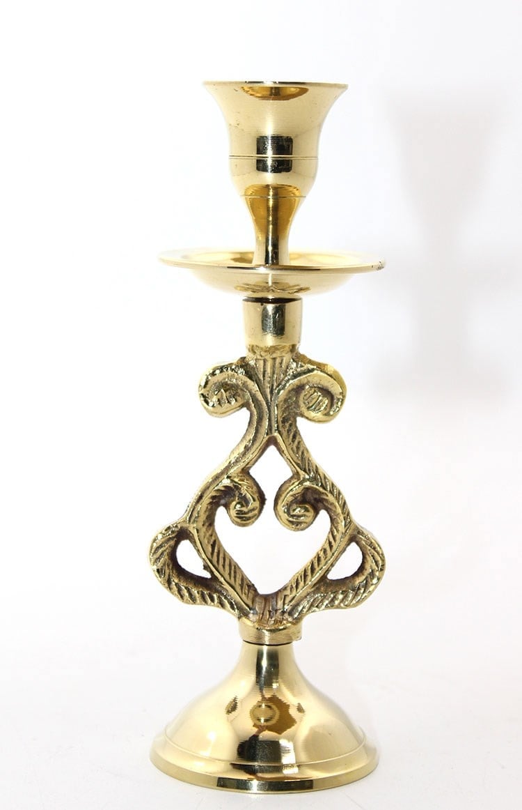 Tekli Pirinç Şamdan Model 5