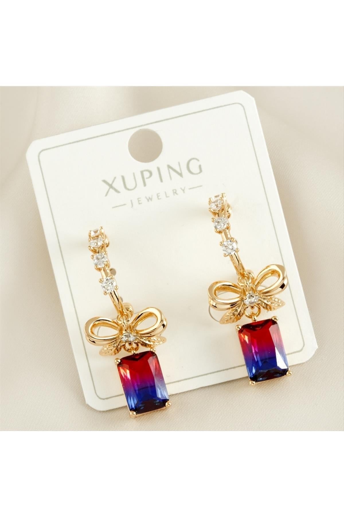 Xuping Fiyong Zirkon Taşlı Lüks Küpe